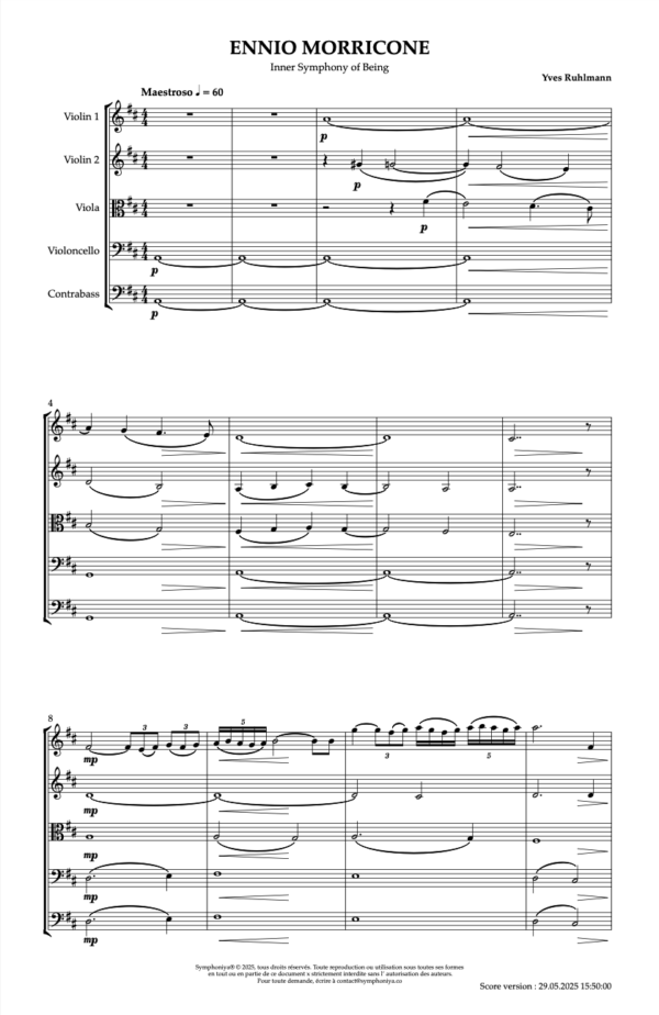 Sheet Music Ennio Morricone Strings
